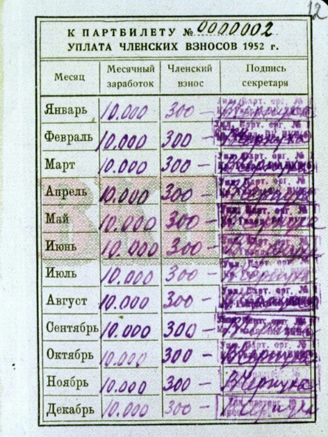 фото партбилета